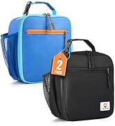CaCTOUR Lunch Box Kids,2 Packs Insulated Lunch Bag for Girls Boys,Soft Bag Mini Cooler Back to Sc...