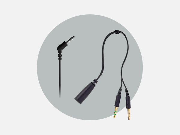 3.5mm connection headset, y-adapter for 3.5mm connection headset
