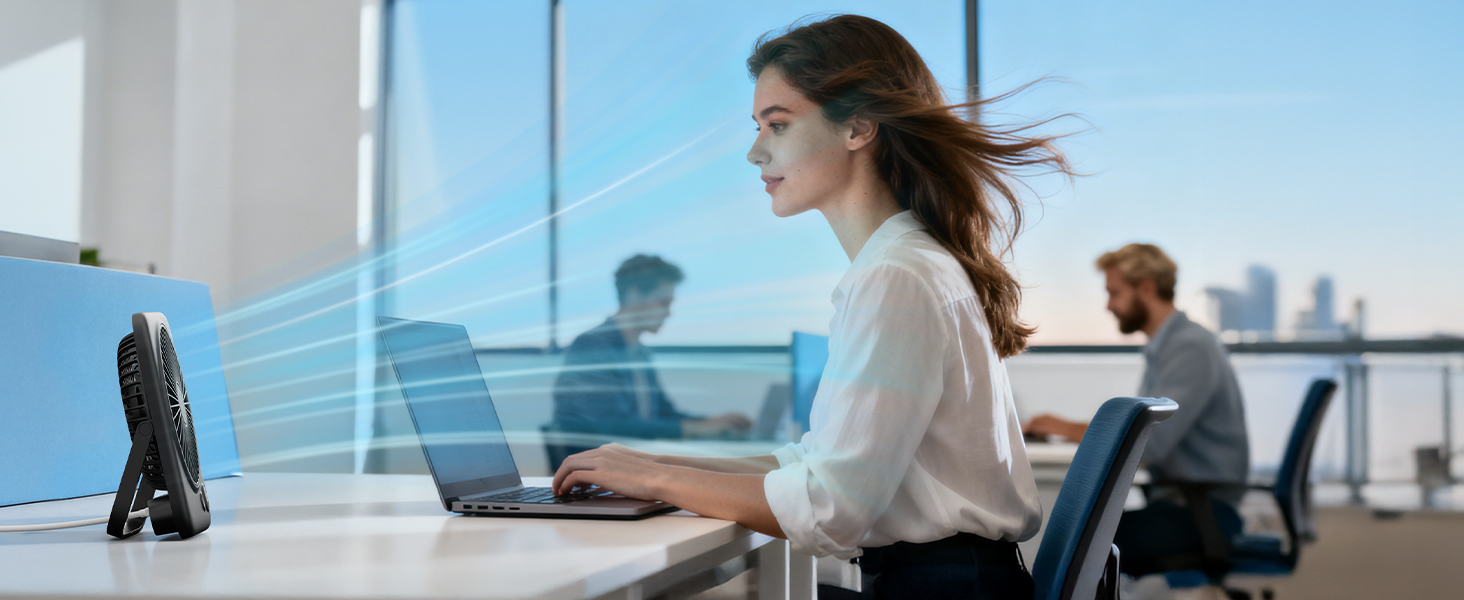 rechargeable desk fan