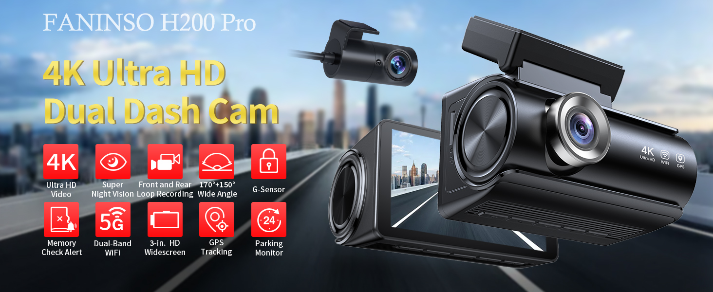 Dash Cam Front and Rear