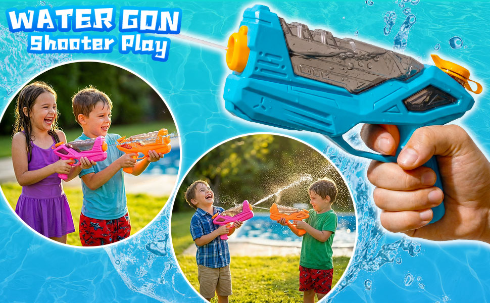 6 Pack Color Water Guns