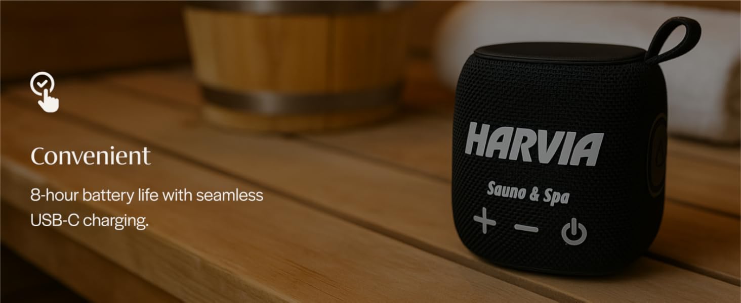 8 hour battery life and universal USB-C charging,