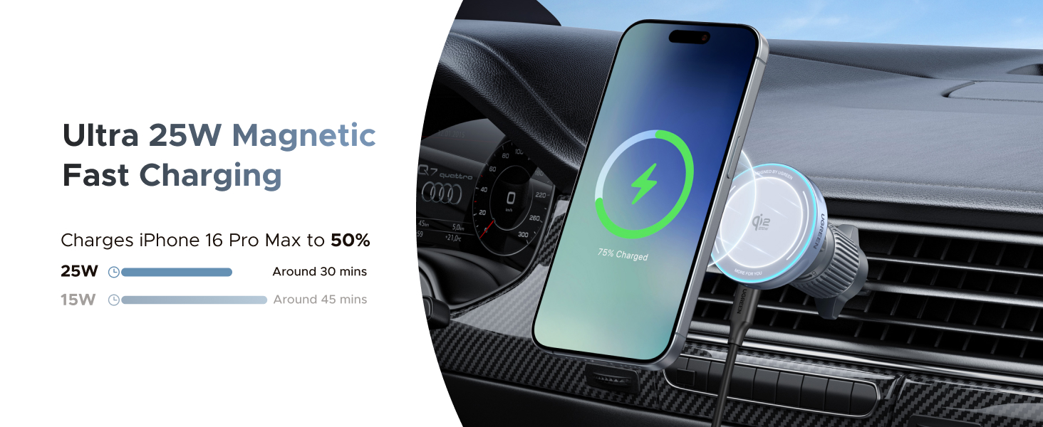 Ultra 25W Magnetic Fast Charging