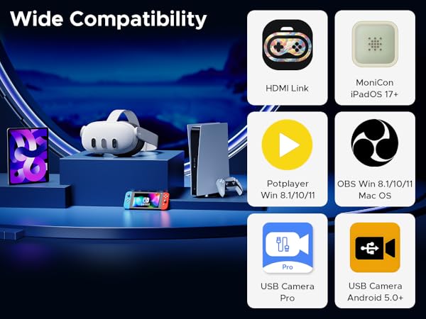 wide compatibility hdmi link monicon potplayer obs usb camera pro usb camera android