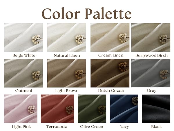 blackout linen curtain