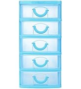 Mini Desk Organizer Desktop Drawer Plastic Drawer Storage Office Supplies Storage Drawers for Org...