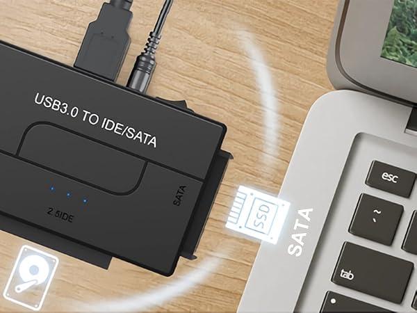 This device supports 2.5&amp;amp;#34;/3.5&amp;amp;#34; IDE/SATA/SSD hard drive disks and 5.25&amp;amp;#34; CD/DVD drives