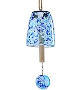 DREAM GARDEN Solar Wind Chimes for Outside, Glass Wind Chime Outdoor Colorful Windchimes with Sol...