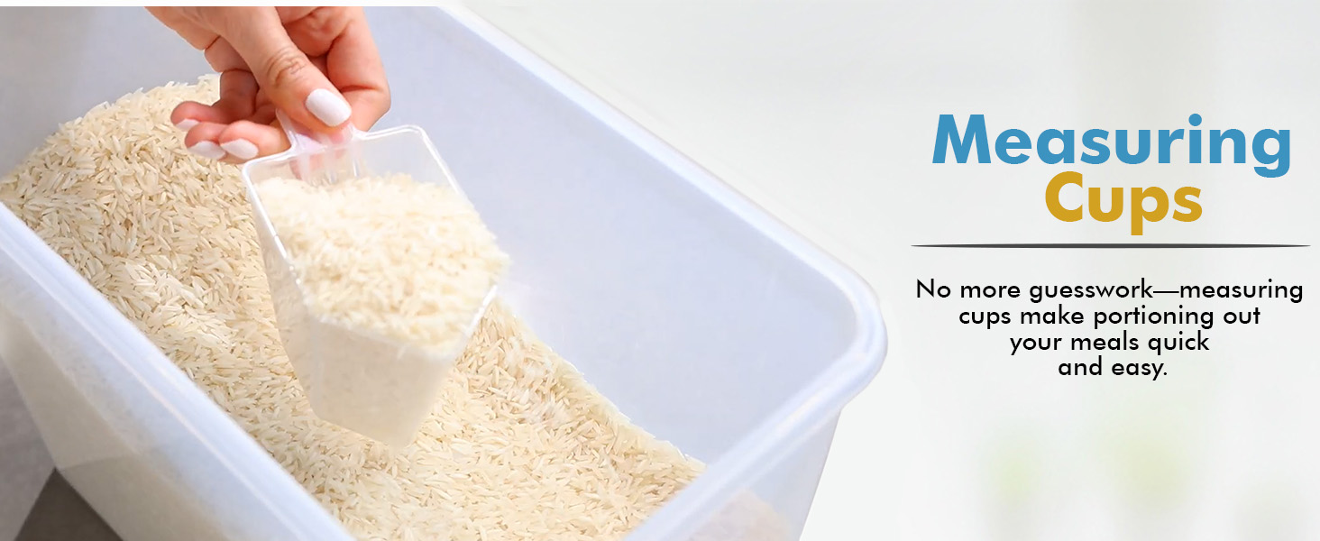large storage containers with lids, containers for flour and sugar, dry food storage containers
