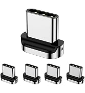 CNakdDG Magnetic Connector Tips Head for USB-C Android Devices (5 Pack), only Compatible 3A Magne...