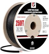 EP 14/2 Low Voltage Landscape Lighting Wire - 14-Gauge 2-Conductor Direct Burial Cable, 250 Feet,...