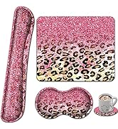 Gaming Mouse Pad with Wrist Rest Support Set,Ergonomic Memory Foam Keyboard Wrist Rest for Comput...