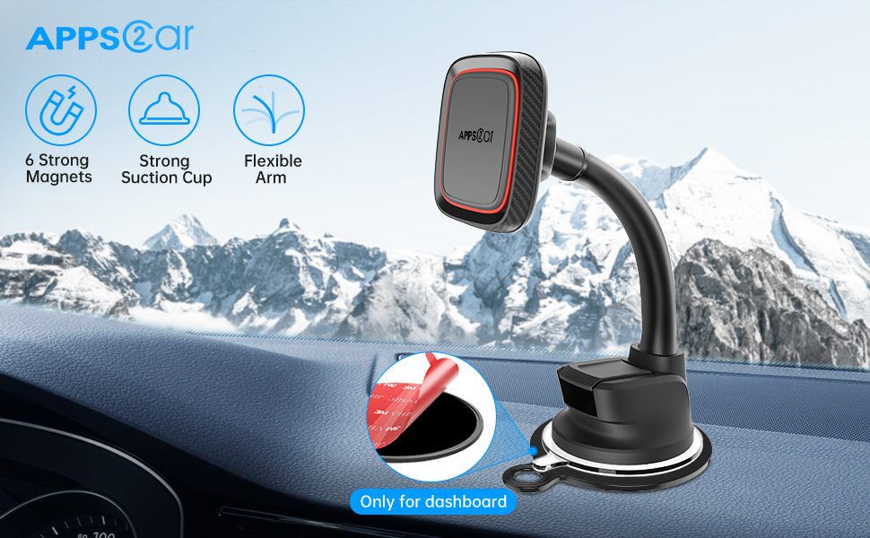 dashboard magnet phone mount