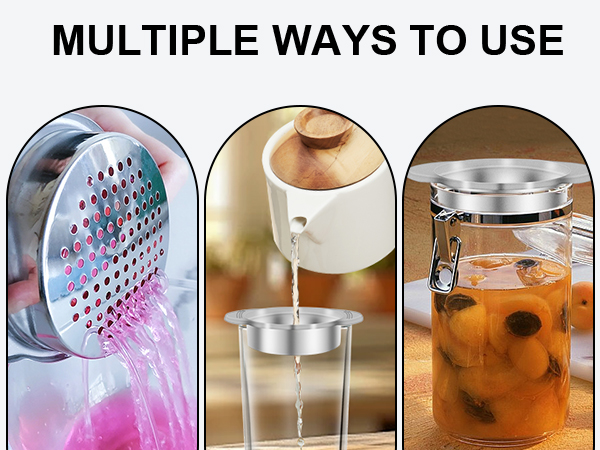 Sieve Metal Tuna Press Lid 