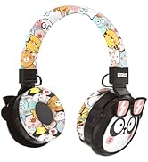 YLFASHION WildFriends Kids Bluetooth Headphones 85dB Safe Cartoon Design,30H Playtime,Foldable fo...
