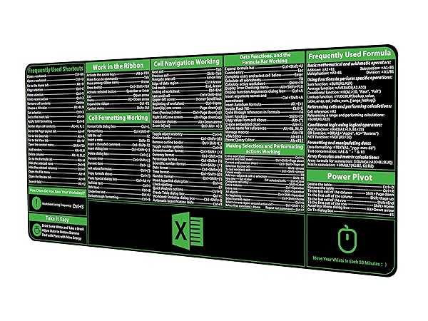 Excel desk pad