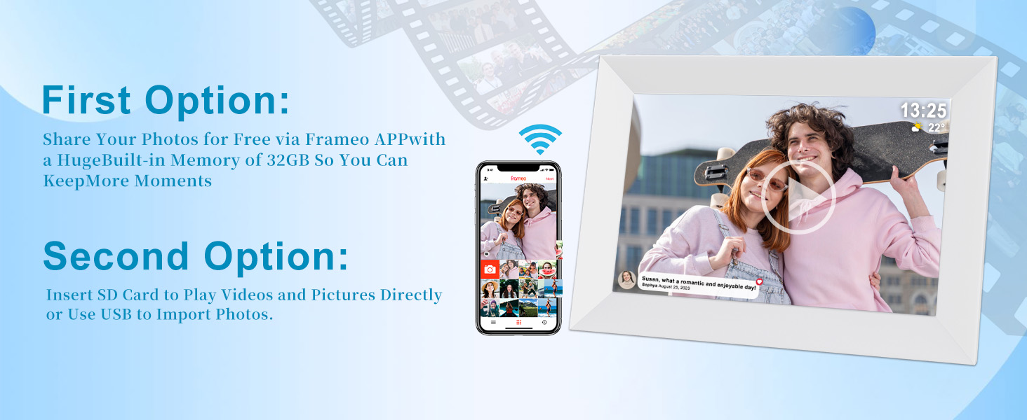 smart digital picture frame wifi