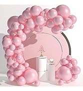 WESTGO 129pcs Pink Latex Balloons Garland Arch Kit Different Sizes 18 12 10 5 Inch Party Balloon ...