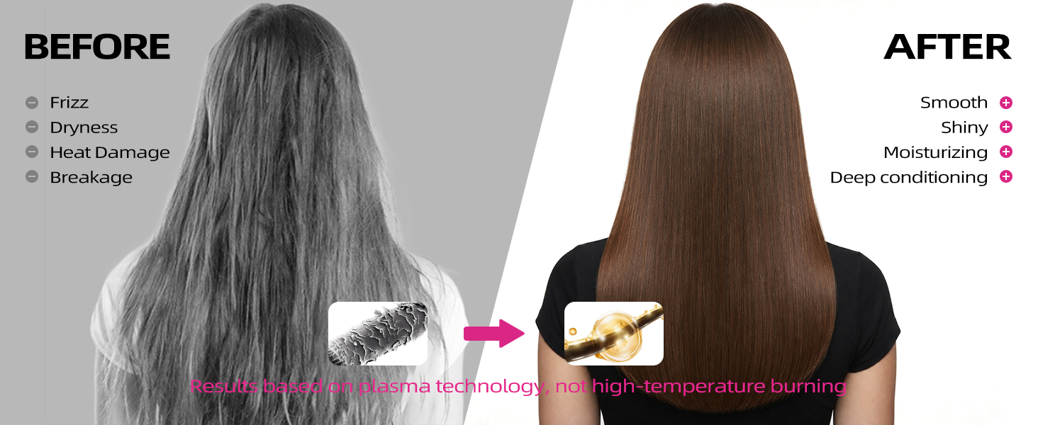 hair straightener brush