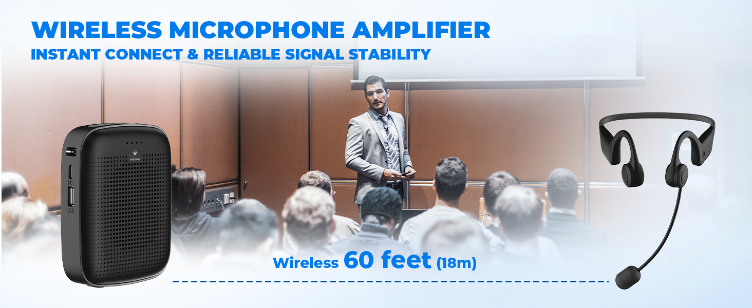 wireless microphone and speaker