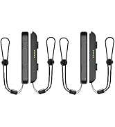 Lonxmovs 4 Pack Wrist Strap for Switch Joycon - Replacement Accessories for Joy con Straps (Black...