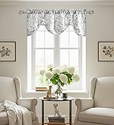 leaves print valance