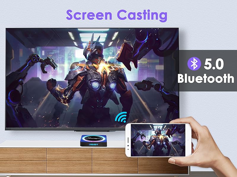 BL Android TV Box supports mobile phone screen casting and mirroring