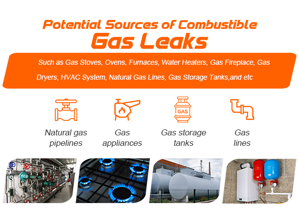 Sources of gas leak