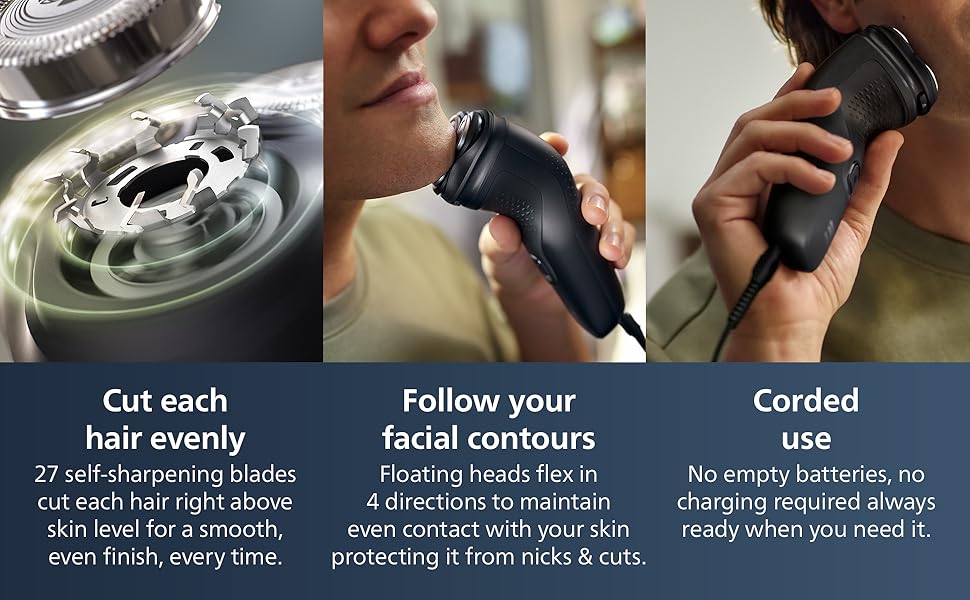 Philips Norelco Shaver 1100 Corded Only Shaver, S1016/90