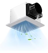 ARLIME Bathroom Exhaust Fan, 80 CFM Ceiling Mount Exhaust Ventilation Fan, 4 Inches Duct, 1.5 Son...
