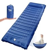HiiPeak Ultralight Inflatable Sleeping Mat with Built-in Foot Pump &amp; Pillow, Compact Air Mattress...