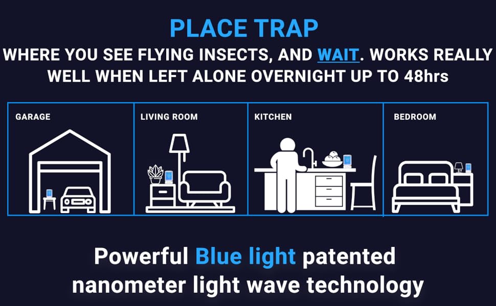 Indoor gnat trap for fruitflies in the kitchen, garage, and bedroom