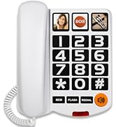 Sangyn Landline Phones for Seniors with Large Button Corded Telephone for Home with Amplified Lou...