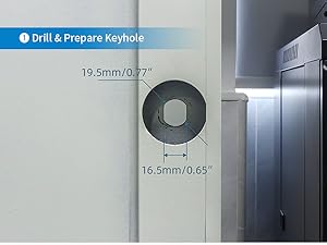 Step-by-step DIY installation procedures for a fingerprint cabinet lock