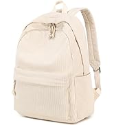 School Backpack for Teens Large Corduroy Bookbag Lightweight 17 inch Laptop Bag for Girls Women C...
