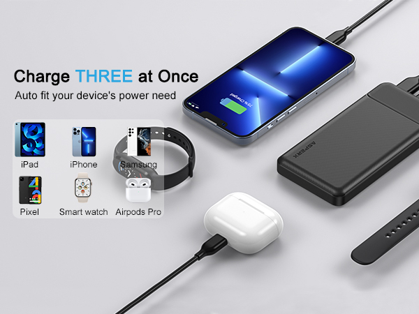 a smartphone with a charger attached to it