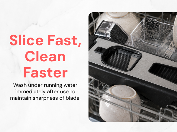 Fullstar Safe Mandoline Slicer is top-rack dishwasher safe