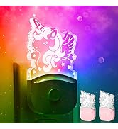 L LOHAS LED Night Light for Kids[2 Pack], Night Lights Plug into Wall with Dusk to Dawn, LED Cute...