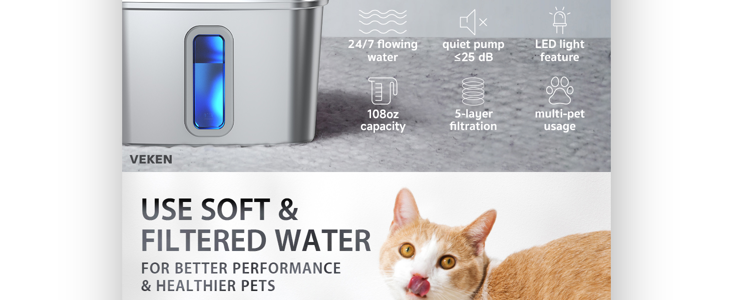pet water fountain for cats cat waterer fountain cat fountains for drinking