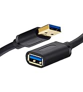 Tan QY USB 3.0 Extension Cable 3Ft, USB 3.0 High Speed Extender Cord Type A Male to A Female for ...