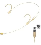 KIMAFUN Headset/Headworn Microphone Professional Earset Over Ear Hanging Condenser Mic Compatible...