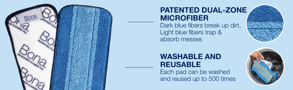 bona microfiber cleaning pads 3 pack