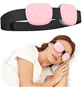 Fismool Sleep Eye Mask for Men Women, 3D Zero Intraocular Pressure Design,100% Light Blocking Sle...
