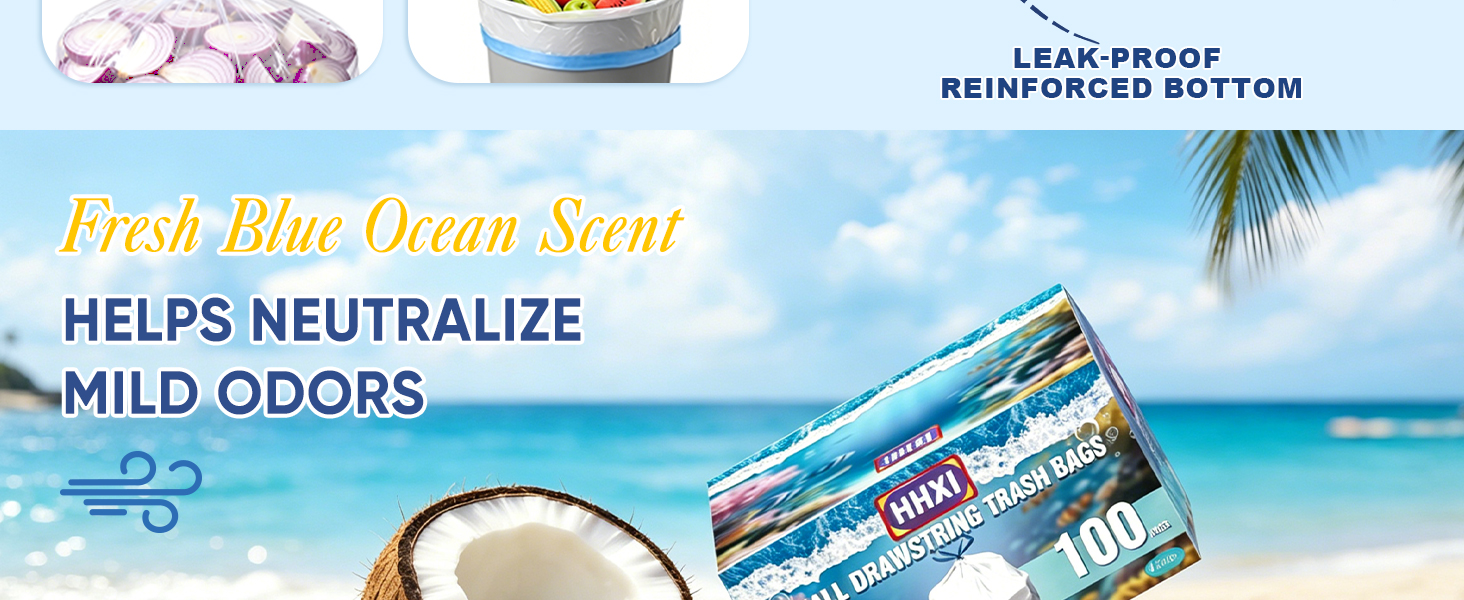 FRESH BLUE OCEAN SCENT ; HELPS NEUTRALIZE MILD ODORS