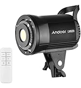 Andoer LM60Bi Portable LED Photography Fill Light 60W Studio Video Light 3000K-5600K Dimmable Bow...