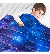 Solfres 7lbs Weighted Blanket for Kids, 41 x 60 Inches, Printing Heavy Blanket 7 Pounds for Child...