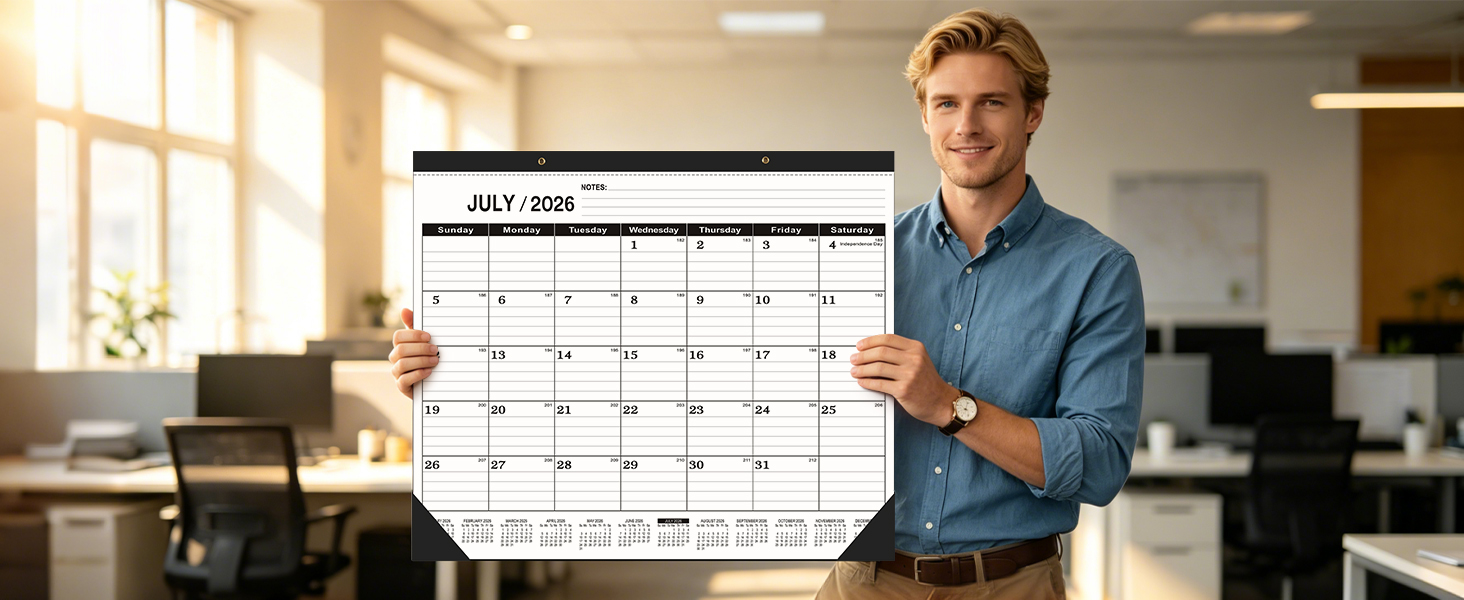 Desk Calendar 2026-2027
