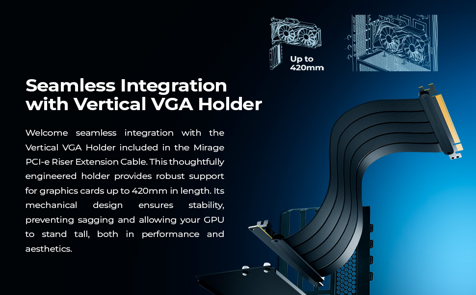 Seamless Integration with Vertical VGA Holder
