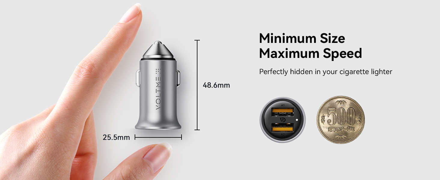 Compact car charger