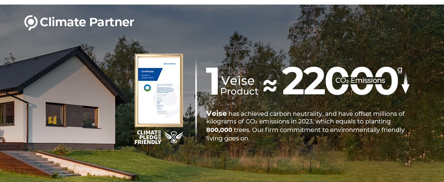 keyless entry door lock with handle